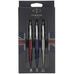 Produktbild: Parker Jotter London Trio Discovery Pack: Kugelschreiber (Royal Blue) | Gelstifte (Red Kensington) & Druckbleistift (Edelstahl)