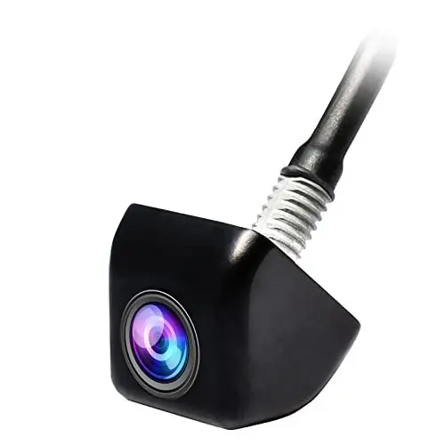 Produktbild: PARKVISION Rückfahrkamera,DC 12-24V Breitspannungs Frontkamera,Clever EIN Schlüssel Schwarzer Knopf,Flexible Einbaulage zulässig,NTSC TV System,4 Richtlinien optional-Schwarz