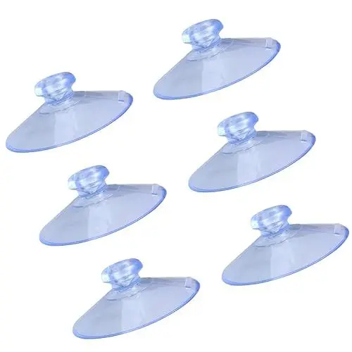 Produktbild: Parliky 100stücke Pvc Saugnäpfe Transparent Rundkopf Haken Für Fenster Und Dekoration Aufhängen Von Lichtern Und Deko Glatten Oberflächen