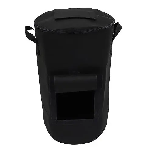 Produktbild: Parliky 1 STK Blattkompostbeutel Eimer Müll Wiederverwendbare Gartentaschen kreative Tasche Gartenabfallsack kompostierbare kotbeutel Hof Kompostsack Praktische Tasche gefühlt Black