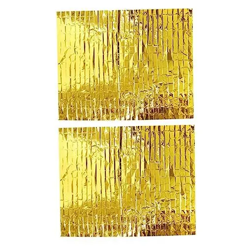 Produktbild: Parliky 2st Isolierdecke Überlebensplane Teppich Für Draußen Isolierte Matte Notfallplane Thermodecken Outdoor-thermodecke Aluminiumdecke Outdoor-Teppich Draussen Aluminisierte Pet-Folie