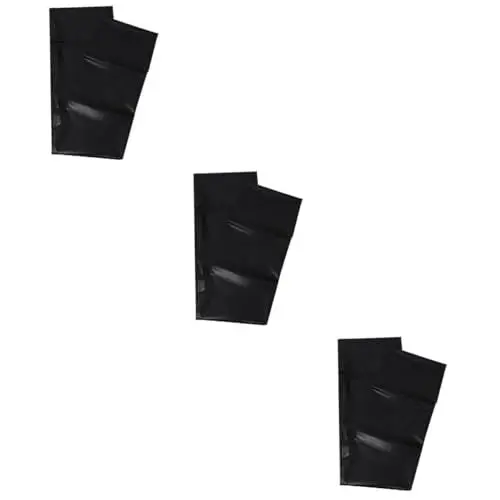 Produktbild: Parliky 3 Stk Schwimmbecken undurchlässige Membran Gartenteichfolie EPDM-Teichfolie starre Teichfolien schwarze Plane pond liner waterproof Schwimmbadunterlage Gartenteich film hdpe Black