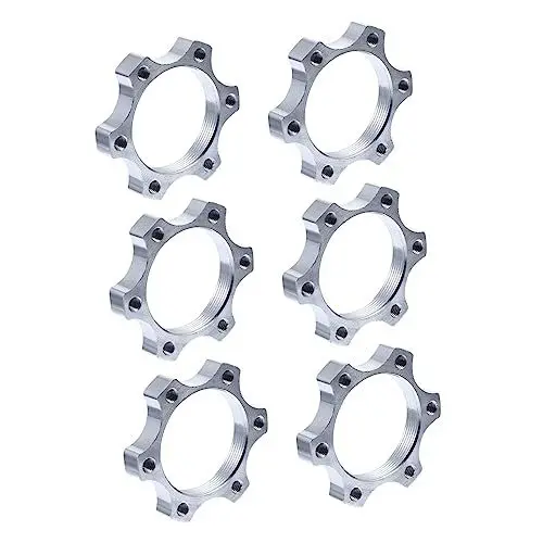Produktbild: Parliky 6St Scheibenbremse bremsbeläge bremskeil brake pads Hub-Konvertierungsadapter Bremsscheibenadapter für Fahrradscheiben Scheibenbremsrotor Adapter Naben Disc Adapter Aluminium