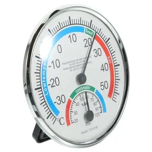 Produktbild: Parliky 2-in-1 Thermometer Hygrometer Temperatur Feuchtigkeit Gauge Für Garten Home Montieren