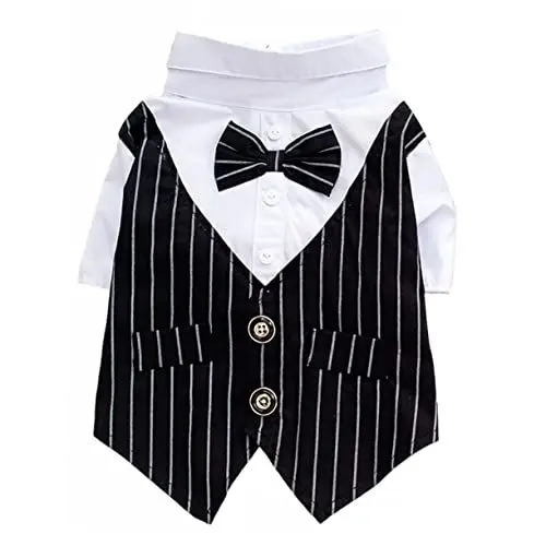 Produktbild: Parliky Hochzeitsanzug Für Haustiere Eleganter Gentleman-hundeanzug - Bequemes Kleidungsstück Einfach Ihr Haustier Anzuziehen
