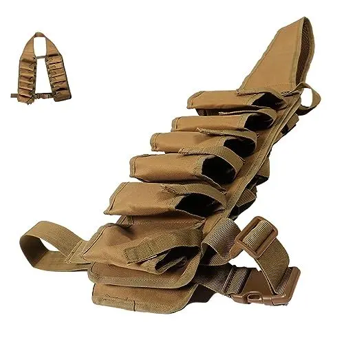 Produktbild: Parliky Outdoor-Biergürtel biergurt bierkastenständer zubehör Grill Bierzubehör Men Belt Biergürtelholster Biertrinkweste Weste Weste Bierhalter Westenholster 600d Oxford-Stoff Khaki