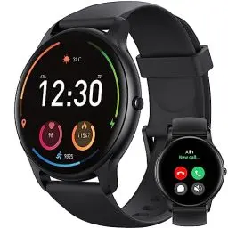 Produktbild: Parsonver Smartwatch Herren mit Telefonfunktion, Fitnessuhr Damen Herren mit Schrittzähler, 100+ Sportmodi, IP68 Wasserdicht, Sportuhr mit Herzfrequenz Schlafmonitor, für Android & iOS,Schwarz,SPROD1
