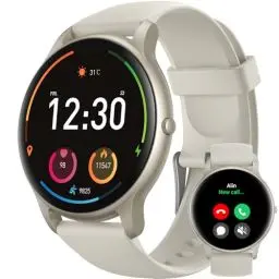 Produktbild: Parsonver Smartwatch für Damen Herren mit Bluetooth-Anrufe, Leichte Sportuhr Round mit 100+ Sportmodi, Schrittzähler, IP68 Wasserdicht, Smart Watch mit Herzfrequenz Schlafmonitor,Sternsilber,SPROD1