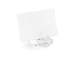 Produktbild: PartyDeco Tischkartenhalter Diamant Acryl 10 Stück 40x23mm Kartenhalter Fotohalter Diamantene Hochzeit Deko