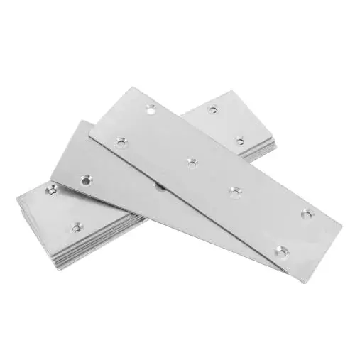 Produktbild: PartyKindom Flache Gerade Strebenhalterung 15 Mm Schrauben Im Lieferumfang Enthalten Möbelreparaturplatten Metallstützplatte Für Holzmöbel Einfach Zu Installierende Halterung