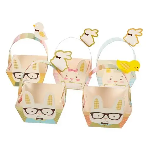 Produktbild: PartyKindom 15St osterkorb dekoration Osterkörbchen Bausatz osterkörbe aus papier geschenkkarton Aufbewahrungskörbe Hasen-Süßigkeiten-Korb -Süßigkeiten-Verpackungskorb Lagerung Eier