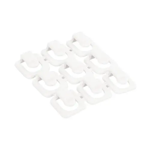 Produktbild: PartyKindom 18 Kabelmanagement verstellbare Kabelclips verlegekabel cable clips cabelmanagement kabelhalterung cable clamp Kabel-Organizer-Clips Veranstalter Drahtklemme Kabelmanager Weiß