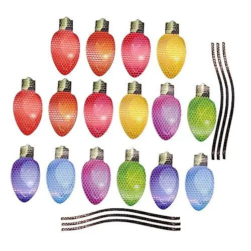 Produktbild: PartyKindom 1 Satz Magnetische Reflektierende Aufkleber Reflektierende Autoaufkleber Reflektierende Fahrzeugaufkleber Auto Vorsichtsaufkleber Weihnachten Garagentor Magnete