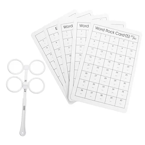 Produktbild: PartyKindom 1 Satz Trainingsbrillen Optometrie ferngläser kinderferngläser dessergläser brillen zubehör kindergläser nahschuss optischer Flipper Amblyopie-Test Augenflosse Plastik