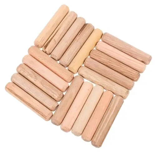 Produktbild: PartyKindom 200St Dübel Köper Passstift DIY-Passstift holzstifte Holzkeil Holznägel Holznagel Holzstecker kleiner Passstift Holzstäbchen Holzpflöcke für Möbel Holzstange Holzstab hölzern Beige