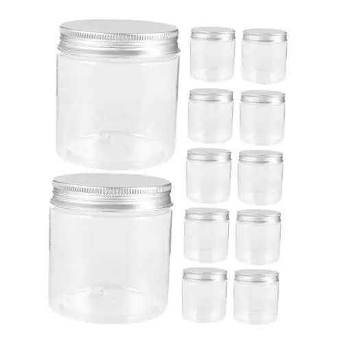Produktbild: PartyKindom 20 Stück Silberfarbene Vorratsdosen Mit Aluminiumdeckel Luftdichte Gläser Mit Deckel Für Lebensmittel Honig Marmeladenspender