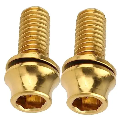 Produktbild: PartyKindom Fahrrad-ersatzschraube 2 Stück M5 X 12 Mm Titanlegierung Griff-riser-schraube Für Mountainbike Golden Stark