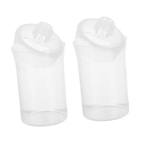Produktbild: PartyKindom 2 Stück 70 Ml Labor-reagenzflaschen – Wiegeflasche – Kunststoff – Weite Öffnung – Weiß
