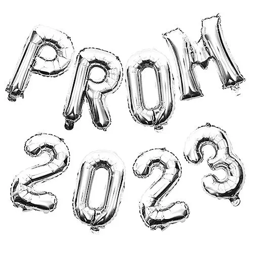 Produktbild: PartyKindom 2 Sätze 2023 2023 Abschlussballons Absolvent Ballons Braut, Um Luftballons Zu Sein Herzlichen Glückwunsch, Luftballons Party Heliumtanks Für Ballons Aluminiumfolie Silver