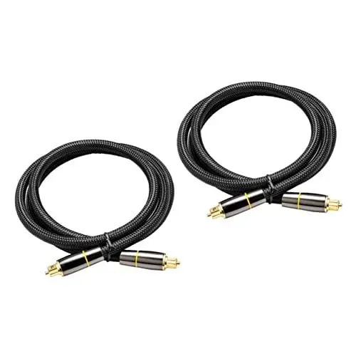 Produktbild: PartyKindom 2 Stück 2 Audioleitung Digitale Audiokabel Optisches Kabel Für Soundbar Audio-interface-kabel Audio-hilfsmittel Stereo-adapter Toslink-kabel Faserkern Lautsprecherkabel Anzahl