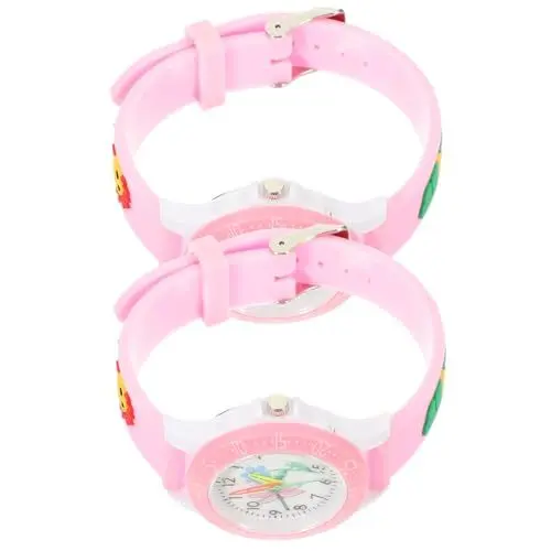 Produktbild: PartyKindom 2st Mädchen Sehen Kinderarmbanduhr Zeit Lehrer Uhr Quarzuhr Für Kinder Mädchenuhr Auf Kind Aufpassen Uhren Für Studenten Kinderuhren Kinder Schauen Zu Dropshipping Männlich