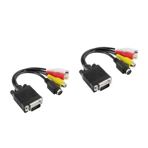 Produktbild: PartyKindom 2st Y-kabel Audiokabel Svideokabel Trs-kabel Sae Kabel Elektrisches Kabel Audioleitung 3rca Digitales Audio-video-kabel Fernsehkonverterkabel Fernseher Anschlussdraht