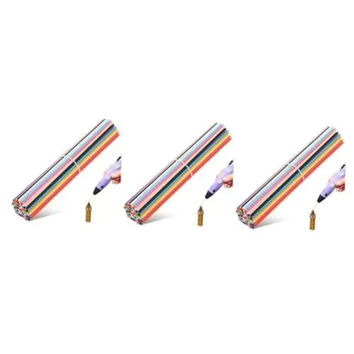 Produktbild: PartyKindom 330 Stücke Pcl Filament Nachfüllungen Für Druckstifte Farben Flexibles Material Für Präzises Drucken Einfache Handhabung Für Kreative Projekte Und Modelle 2.5mm