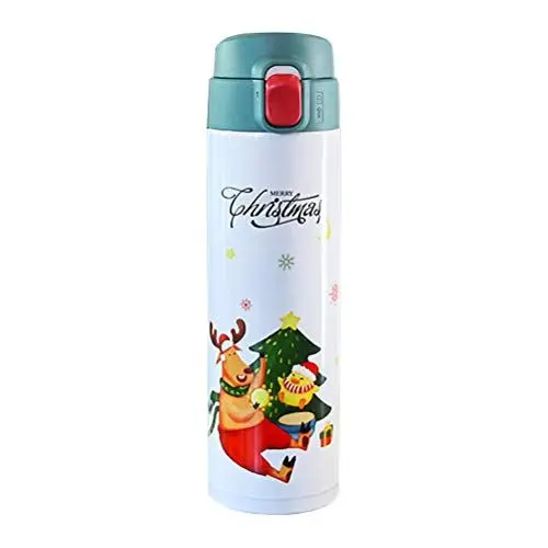 Produktbild: PartyKindom 450ml Isolierbecher Weihnachtsthema Thermobecher Vakuum Kreativer Wasserbecher für