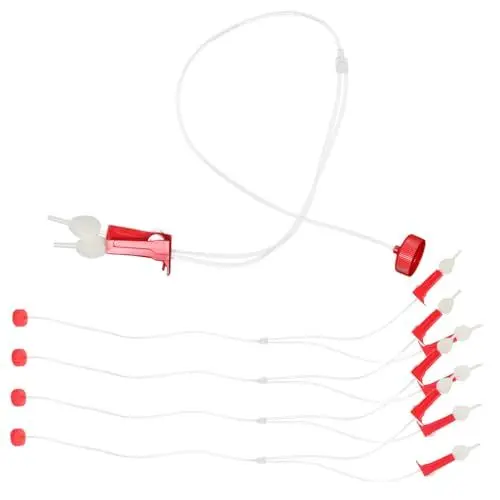 Produktbild: PartyKindom 4 Sätze Gartenbewässerungssystem Set Kunststoff Bewässerungsschläuche für Bäume Automatische Pflanzeninfusion mit Einstellbarem Leicht und Platzsparend für Effektive