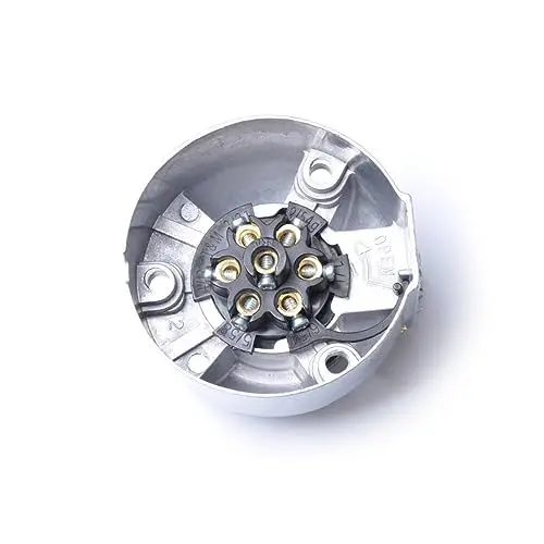 Produktbild: PartyKindom 7-polige Anhängersteckdose 12 V Aus Aluminiumlegierung für Pin-zuweisungen