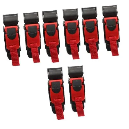 Produktbild: PartyKindom 8 STK Kinnriemenschnalle Helm für besondere Bedürfnisse Helm-Schnellverschluss motorradhelm zubehör motorradhelm Accessoires Riemen reparieren Kinnriemen-Ersatzschnallen Nylon