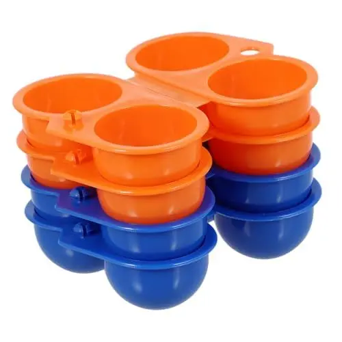 Produktbild: PartyKindom 8 Stk Eierkarton Campingkühlschrank Tragbar Tragbarer Grill Eierhalter Grill Im Freien Camping Eierbehälter Tragbarer Eierträger Eier Tragetasche Abs Draussen Kunststoff-box Reisen