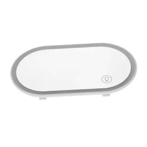 Produktbild: PartyKindom Sonnenschutz Spiegel Mit Licht Hochauflösender Kosmetikspiegel Für Frauen Bruchsicher Und Strapazierfähig Ideal Für Den Innenraum Perfekter Vanity Mirror Für