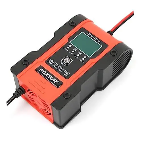 Produktbild: PartyKindom Autobatterieladegerät Motorradbatterieladegerät Vollautomatisches Batterieladegerät Autobatterieladegerät Für Bleisäure Autobatterieladegerät