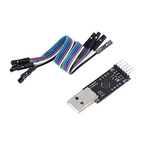 Produktbild: PartyKindom CP2102 USB 20 Auf UART TTL 6 Pin Connector Modul Serieller Konverter Zufälliger Farbe USB CP2102 Modul Für Einfache Datenübertragung Und Kommunikation