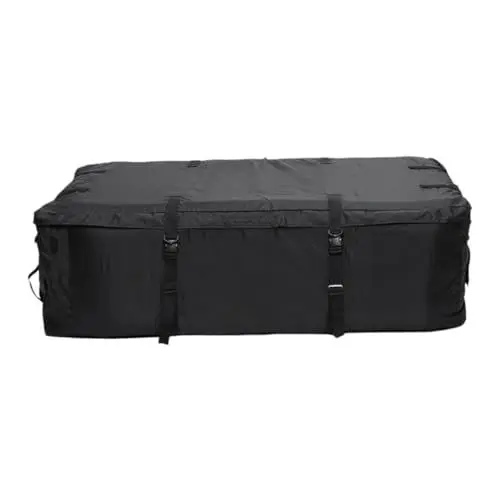 Produktbild: PartyKindom Dachtasche Fahrzeugdeckel Autozubehör Cargo-Tragetasche Träger Für Fahrzeug Dachgepäckträger Autodach Reisetasche Autodachträger Black Material: 420d Oxford-Stoff