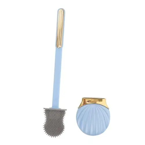 Produktbild: PartyKindom Shell-toilettenbürste Reinigungsbürste Badezimmer-toilettenbürste Toilettenreiniger Aus Silikon Muschel-toilettenbürste Closettool Scheuerbürste Die Hüften Schmücken Langen Griff