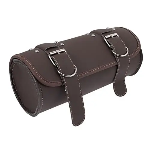Produktbild: PartyKindom Ledertasche Für Motorrad Lenker Motorrad Werkzeugtasche Organizer Aus Pu Leder Gabeltasche Zum Aufbewahren Von Reparaturwerkzeugen Einfach Zu Montieren Entfernen