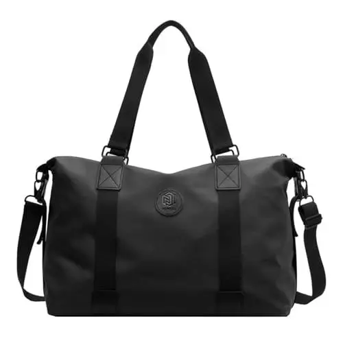 Produktbild: Pasdrucn Klein Sporttaschen Für Herren Und Damen,mini Fitnesstaschen,20L Reisetaschen Mit Großem Fassungsvermögen,Schwimmtaschen,Fitness Für Wochenendreisen,Wasserdicht Mit Feuchtigkeitsbarriere-Black