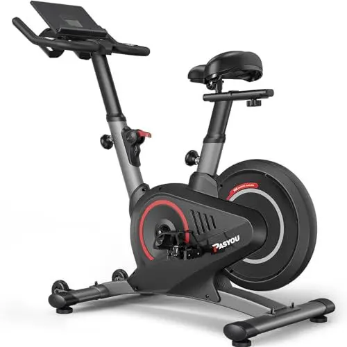 Produktbild: PASYOU S40 Heimtrainer Ergometer, Indoor Fitnessbike, Heimtrainer Fahrrad mit Magnetwiderstand, LCD Monitor Fahrrad-Heimtrainer für Zuhause, Leises&Herzfrequenzüberwachung,160KG Belastbar