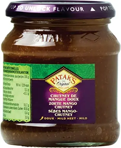 Produktbild: Patak's Mango Chutney, süß, 340 g
