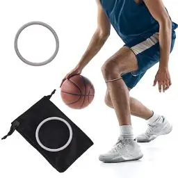 Produktbild: Julyue Patella-Sehnen-Stützgurt, Weicher Silikon-Patellaring-Kniestabilisator Zur Schmerzlinderung, Elastische Basketball-Stabilisierungsorthese, Patella-Kniegurt für Training, Laufen,(2 Stück grau)