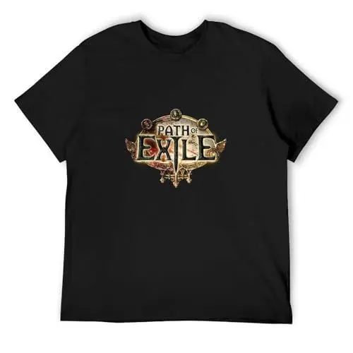 Produktbild: Path of Exile Game Men T Shirt Printed Tee Top Camiseta Short-Sleeve T-Shirt Graphic Unisex Tee Shirt Black XXL