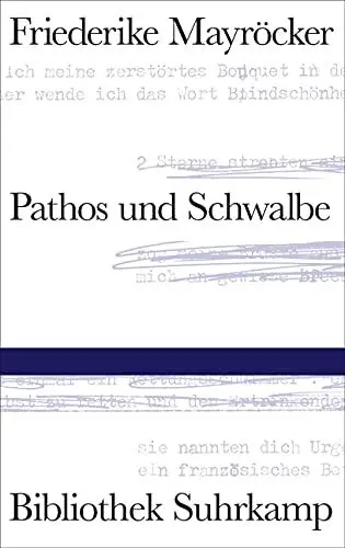 Produktbild: Pathos und Schwalbe (Bibliothek Suhrkamp)