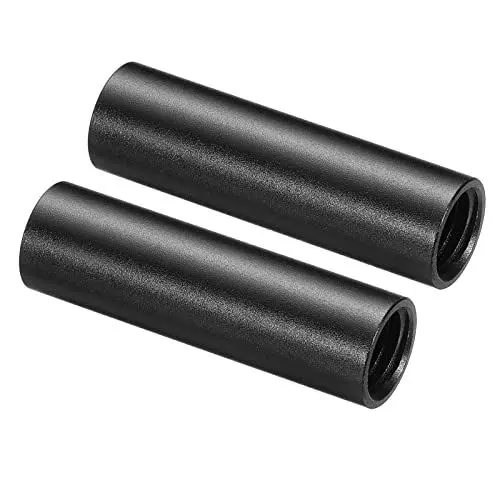 Produktbild: PATIKIL 2 Stück 2 Zoll 15mm Stange Kamerastangen mit M12 Innengewinde Aluminiumlegierung für 15mm Schienenstütz System Schwarz