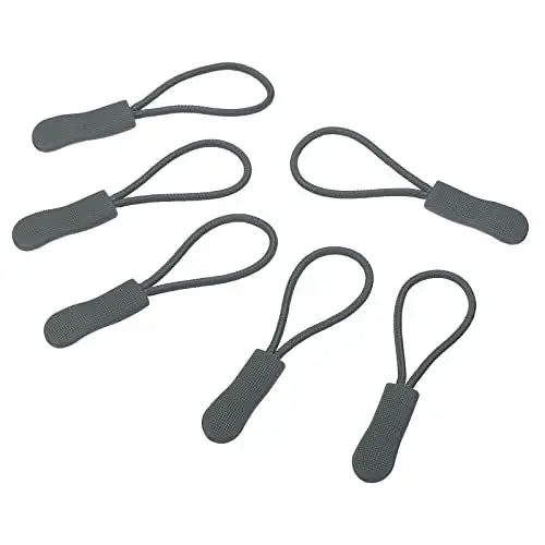 Produktbild: PATIKIL 30Pack Reißverschluss Züge Ersatz Erweiterungskabel Handgriff Befestigung Label Etikett Erweiterung Fixierung Abzieher für Gepäck Rucksäcke Jacken Silber Grau