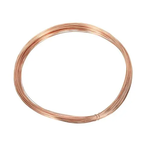 Produktbild: PATIKIL 49Ft Solide Nackt Kupfer Draht 30 Gauge 99.9% Reiner Kupferdraht 0.3mm Weich Perlendraht Metall Pflanze Stengel Bindungen für Schmuck Basteln (15m)