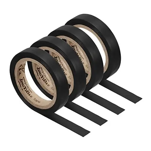 Produktbild: PATIKIL 4-Pack 26Ft Abschlussband PVC Schläger Griffband Tennisschläger Badmintonschläger Band schwarz