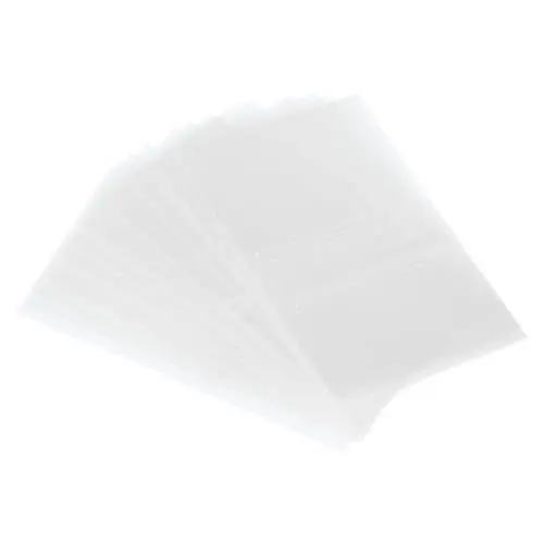 Produktbild: PATIKIL 50x30mm PVC perforierte Schrumpfbänder, 500 Stück Schrumpffolie für Flaschen, Gläser, Dosen und Behälter, passend für Verschlussdurchmesser von 1,1 bis 1,18 Zoll, transparent.