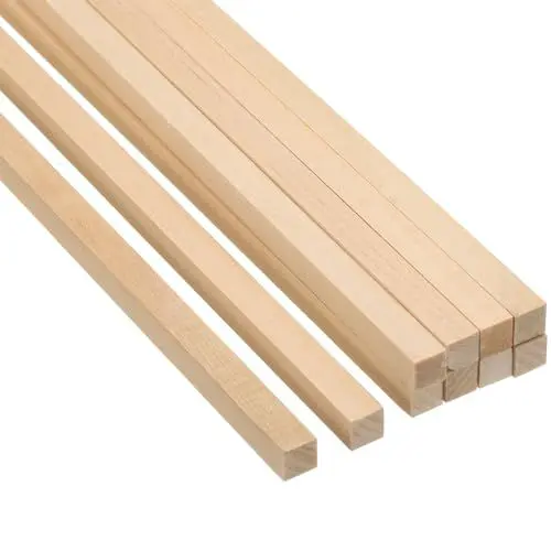 Produktbild: PATIKIL 5/16 Zoll Holzdübel Stäbe, 10 Stück 12 Zoll Lange Quadratische Holzdübel aus unbehandeltem Hartholz für Bastelbedarf DIY